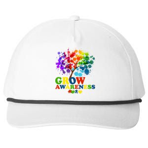 Grow Your Awareness Autism Tree Snapback Five-Panel Rope Hat