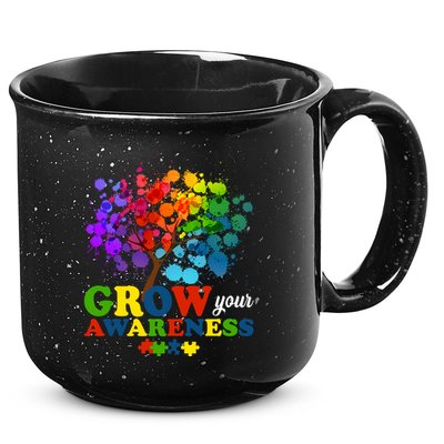 Grow Your Awareness Autism Tree 15oz Campfire Ceramic Mug