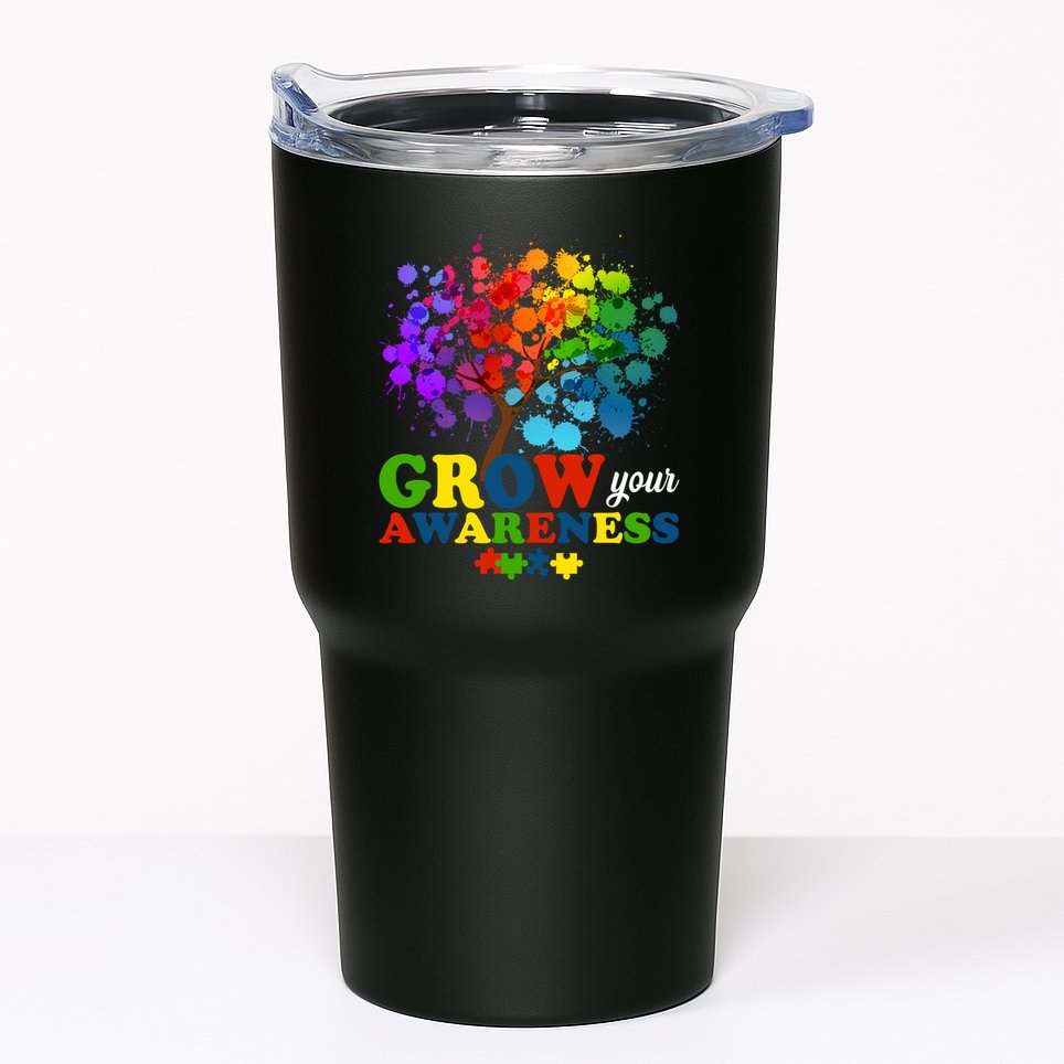 Grow Your Awareness Autism Tree Tumbler