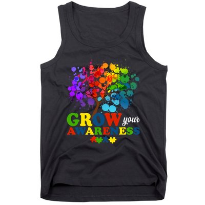 Grow Your Awareness Autism Tree Tank Top