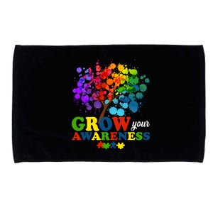 Grow Your Awareness Autism Tree Microfiber Hand Towel