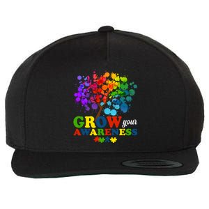 Grow Your Awareness Autism Tree Wool Snapback Cap