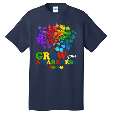 Grow Your Awareness Autism Tree Tall T-Shirt