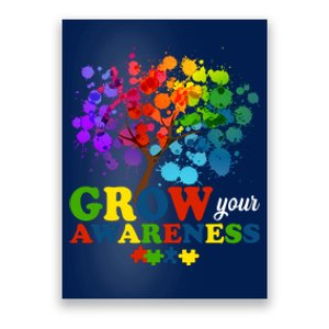 Grow Your Awareness Autism Tree Poster