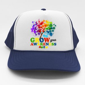 Grow Your Awareness Autism Tree Trucker Hat