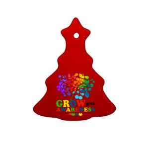 Grow Your Awareness Autism Tree Ceramic Tree Ornament