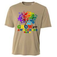 Grow Your Awareness Autism Tree Cooling Performance Crew T-Shirt