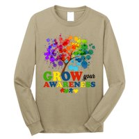 Grow Your Awareness Autism Tree Long Sleeve Shirt