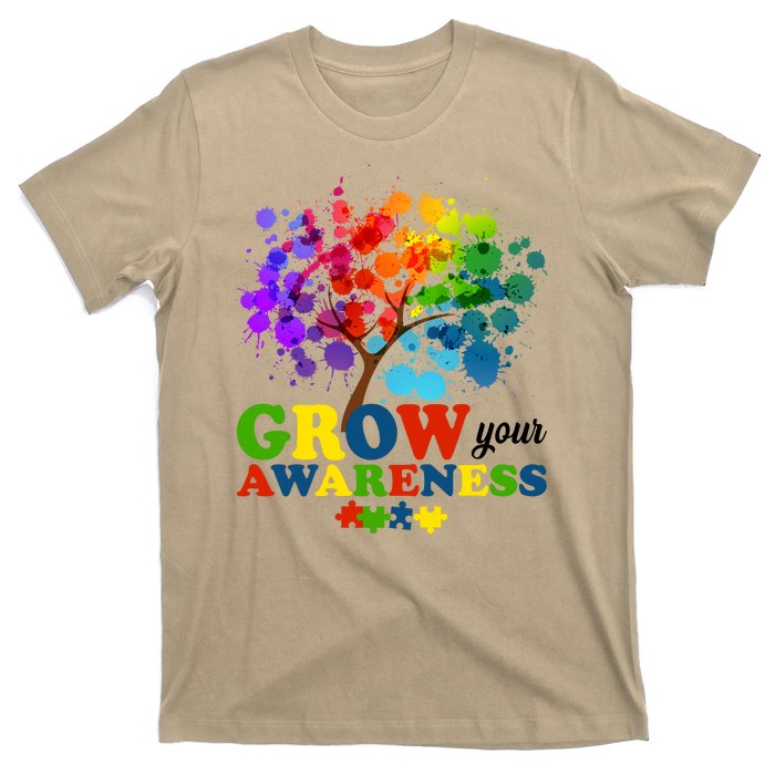 Grow Your Awareness Autism Tree T-Shirt