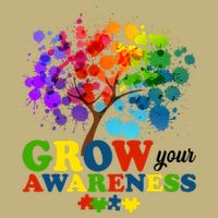 Grow Your Awareness Autism Tree Button
