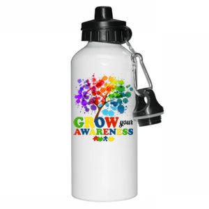 Grow Your Awareness Autism Tree Aluminum Water Bottle