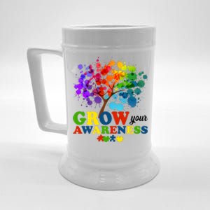 Grow Your Awareness Autism Tree Beer Stein