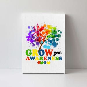 Grow Your Awareness Autism Tree Canvas