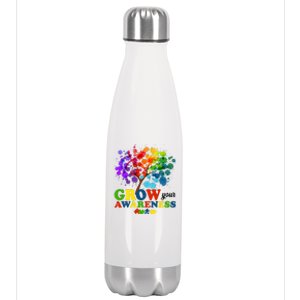 Grow Your Awareness Autism Tree Stainless Steel Insulated Water Bottle