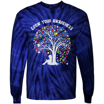 Grow Your Awareness Gift Tie-Dye Long Sleeve Shirt