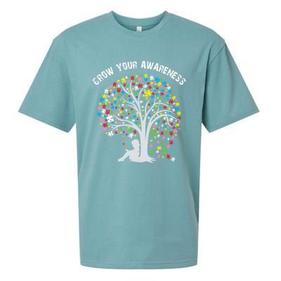 Grow Your Awareness Gift Sueded Cloud Jersey T-Shirt