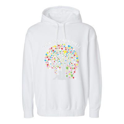 Grow Your Awareness Gift Garment-Dyed Fleece Hoodie