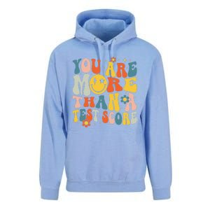 Groovy You Are More Than A Test Score Teacher Testing Day Unisex Surf Hoodie