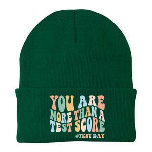 Groovy You Are More Than A Test Score Teacher Knit Cap Winter Beanie