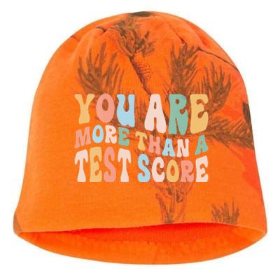 Groovy You Are More Than A Test Score Teacher Te Day Kati - Camo Knit Beanie