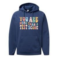 Groovy You Are More Than A Test Score Teacher Te Day Performance Fleece Hoodie