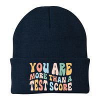 Groovy You Are More Than A Test Score Teacher Te Day Knit Cap Winter Beanie