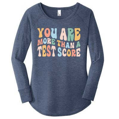 Groovy You Are More Than A Test Score Teacher Te Day Women's Perfect Tri Tunic Long Sleeve Shirt