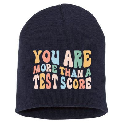 Groovy You Are More Than A Test Score Teacher Te Day Short Acrylic Beanie