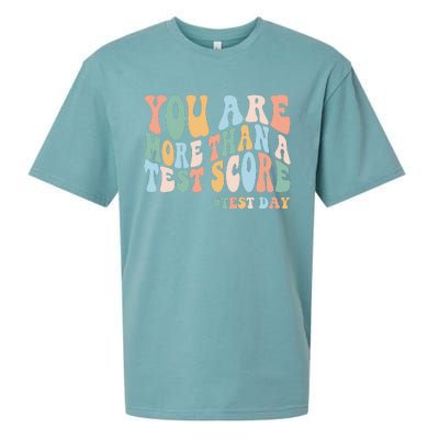 Groovy You Are More Than A Test Score Teacher Testing Day Sueded Cloud Jersey T-Shirt