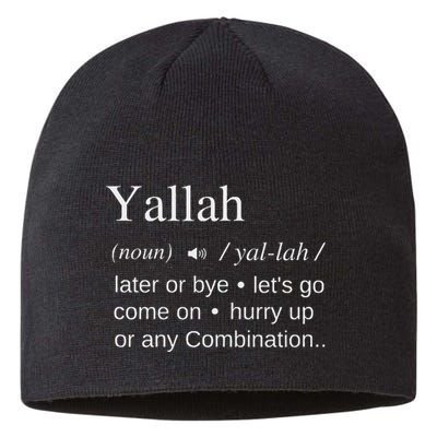 Globalbuzz Yallah Arabic Lebanese Word Definition Funny Sustainable Beanie