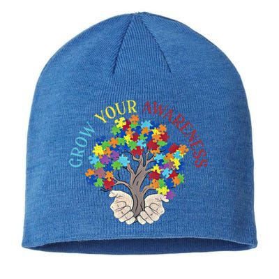 Grow Your Awareness Autism Puzzle Tree Meaningful Gift Sustainable Beanie