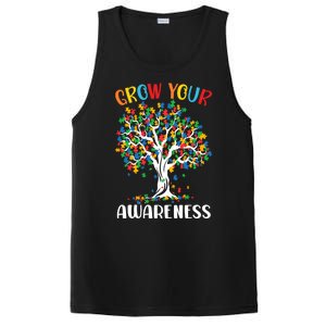 Grow Your Awareness Autism Tree Puzzle Gift PosiCharge Competitor Tank