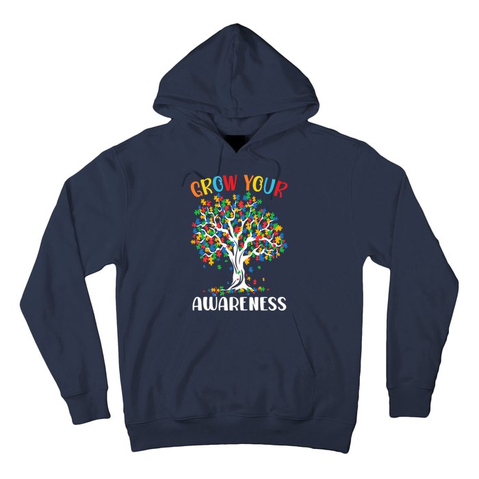 Grow Your Awareness Autism Tree Puzzle Gift Hoodie