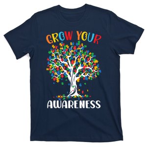 Grow Your Awareness Autism Tree Puzzle Gift T-Shirt