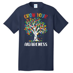 Grow Your Awareness Autism Tree Puzzle Gift Tall T-Shirt