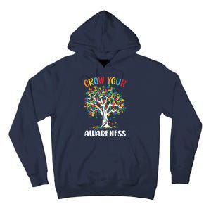 Grow Your Awareness Autism Tree Puzzle Gift Tall Hoodie