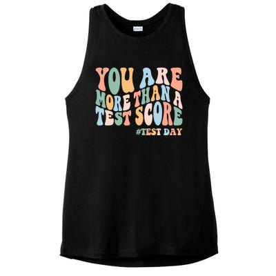 Groovy You Are More Than A Test Score Teacher Testing Day Ladies PosiCharge Tri-Blend Wicking Tank