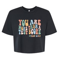 Groovy You Are More Than A Test Score Teacher Testing Day Bella+Canvas Jersey Crop Tee