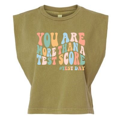 Groovy You Are More Than A Test Score Teacher Testing Day Garment-Dyed Women's Muscle Tee