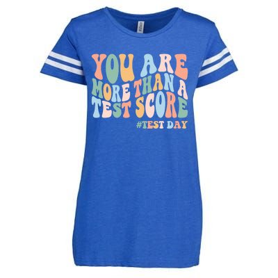 Groovy You Are More Than A Test Score Teacher Testing Day Enza Ladies Jersey Football T-Shirt