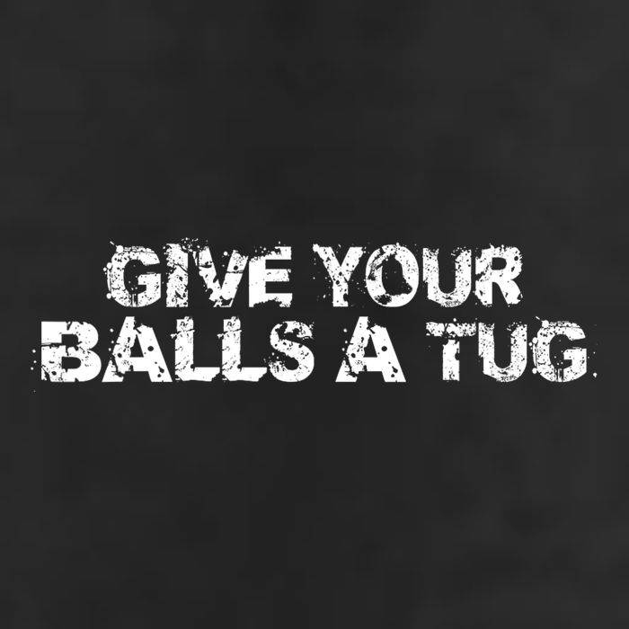Give Your Balls A Tug Funny Hockey Trash Talk Gag Gift 7 Panel Mesh Trucker Snapback Hat