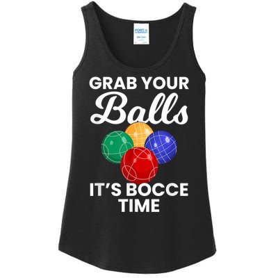 Grab Your Balls It's Bocce Time, Bocce Ladies Essential Tank