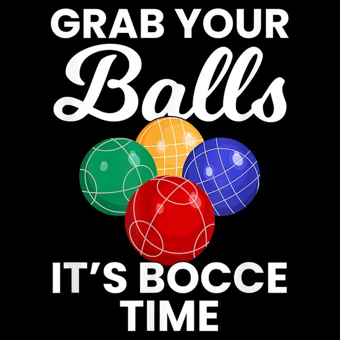 Grab Your Balls It's Bocce Time, Bocce Pom Pom 12in Knit Beanie