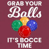 Grab Your Balls It's Bocce Time, Bocce 16oz Travel Tumbler