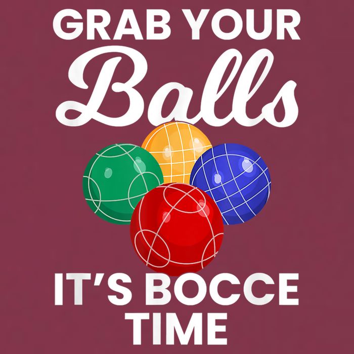 Grab Your Balls It's Bocce Time, Bocce 16oz Travel Tumbler