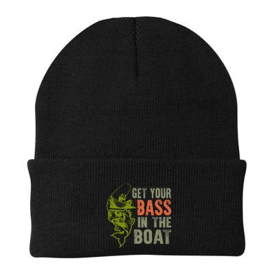 Get Your Bass In The Boat Fishing Father's Day Gift Beanie