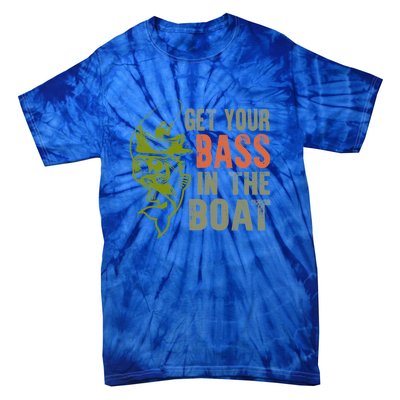 Get Your Bass In The Boat Fishing Father's Day Gift Tie-Dye T-Shirt