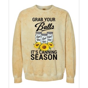 Grab Your Balls It’s Canning Season Colorblast Crewneck Sweatshirt