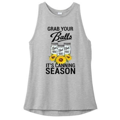 Grab Your Balls It’s Canning Season Ladies PosiCharge Tri-Blend Wicking Tank