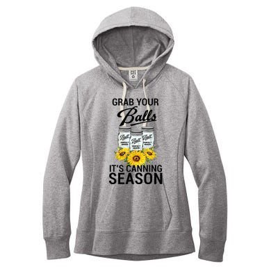 Grab Your Balls It’s Canning Season Women's Fleece Hoodie